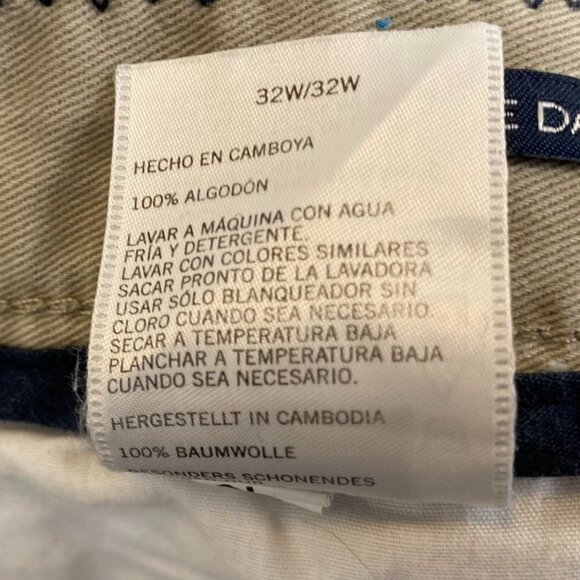 Nautica Men's Shorts 32W The Danforth 100% Cotton Khaki Casual - Picture 7 of 13